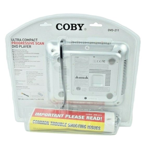 Coby Ultra Compact Progressive Scan DVD-211 Portable DVD Player (New) - Picture 3 of 4